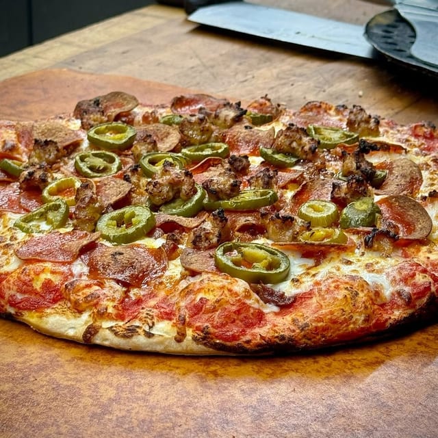 Three Topping Pizza.