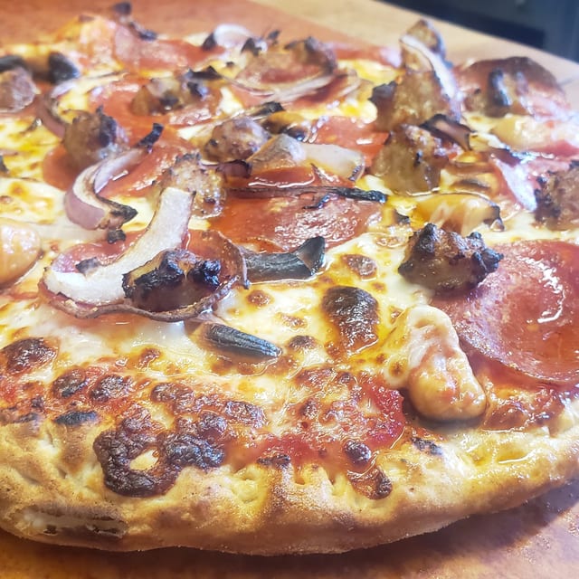 Chalet Special Pizza.