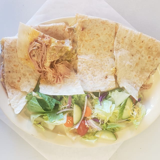 Smoked Chicken Quesadilla.
