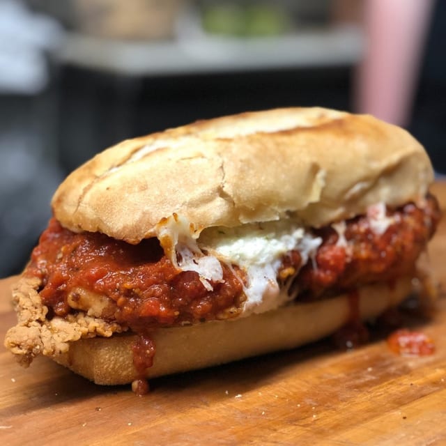 Chicken Parmesan Sandwich.