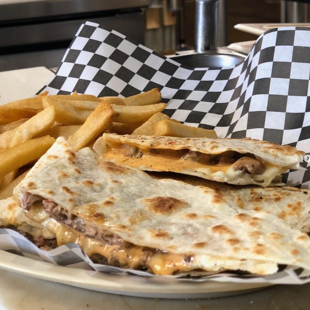 Tri-Tip & Pepper Jack Cheese Quesadilla.