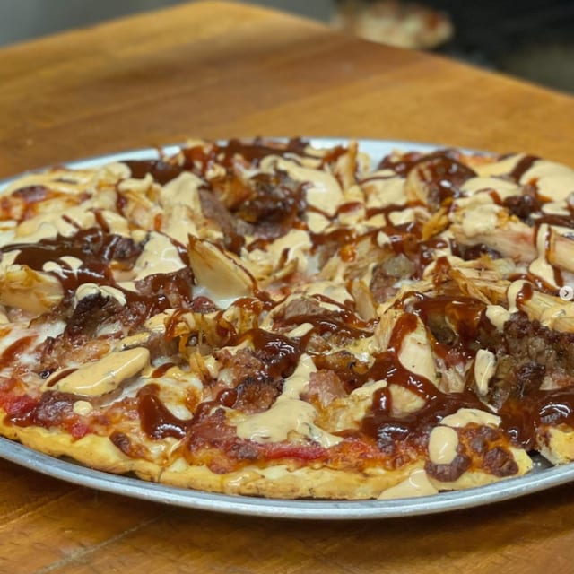 Tri Tip Pepper Jack Pizza.