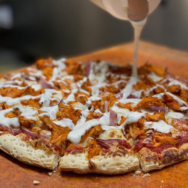 Buckboard BBQ Chicken Pizza.